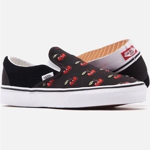 Vans Slip ons Cherry Embroidery New Deadstock